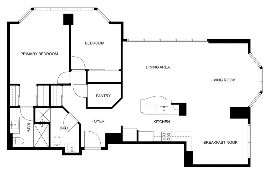 Floorplan of milton condo for sale